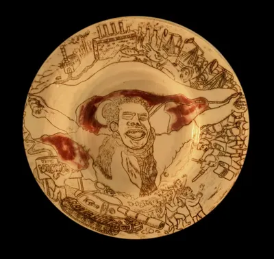 Freedom - stoneware plate