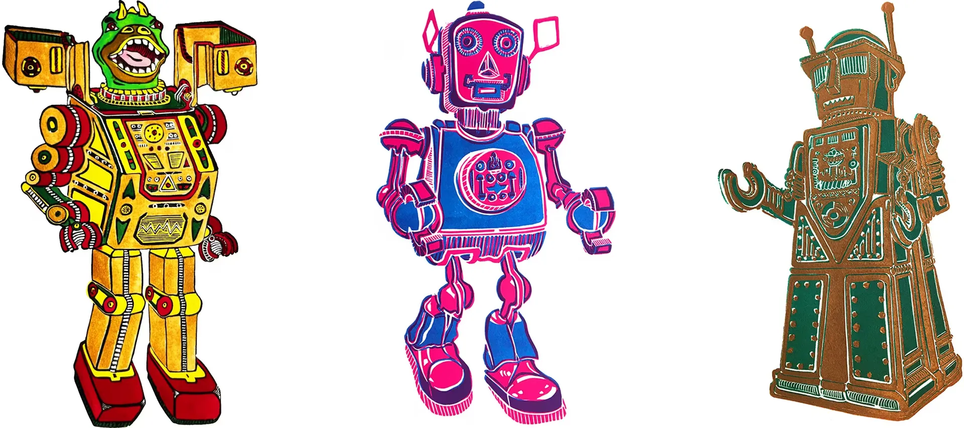 Robots artwork by Fernando Feijoo