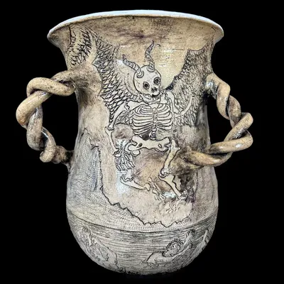 Safe Passage - stoneware pot