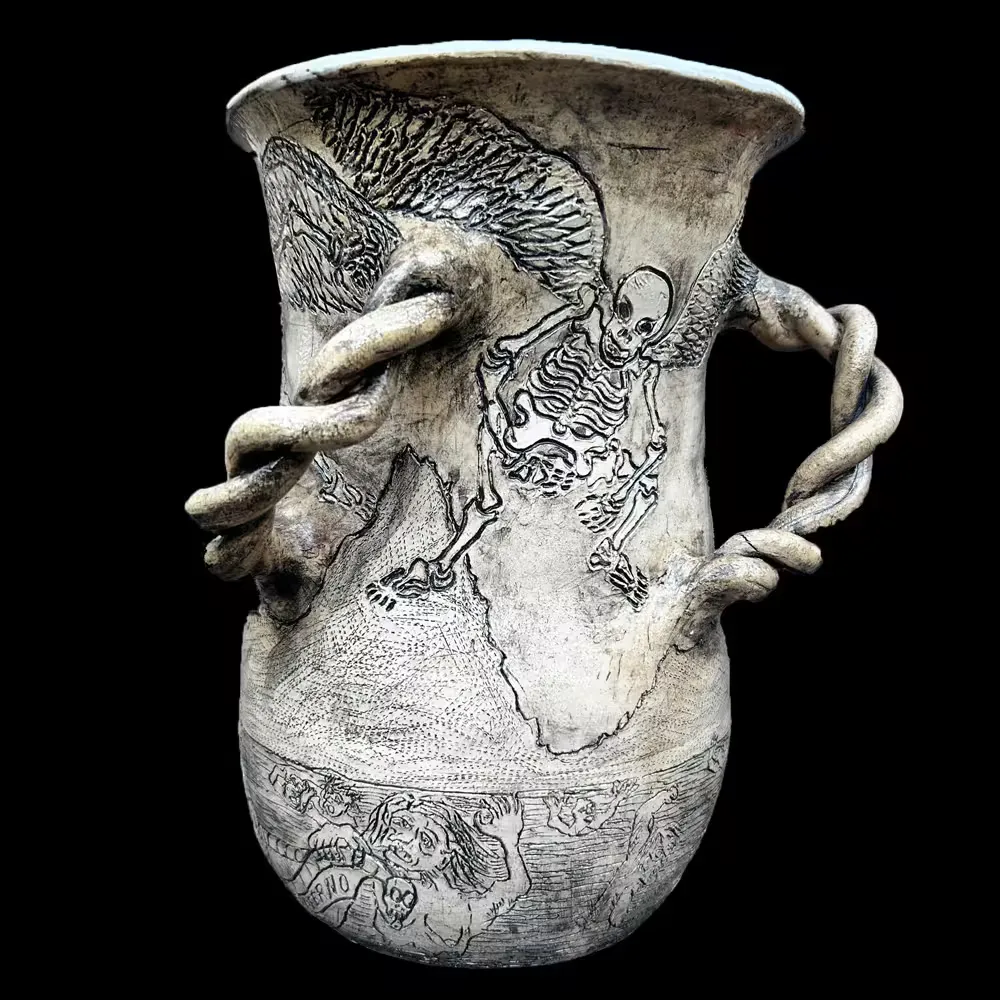 Safe Passage - stoneware pot - View 2